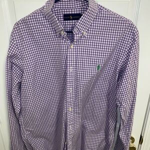 Ralph Lauren Men's Purple Gingham Shirt